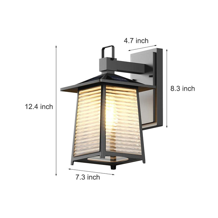 Durable Smart Solar Outdoor Wall Light with High-Efficiency Charging, Rustproof Aluminum Body, and Automatic Day-Night Functionality-ErisView-8