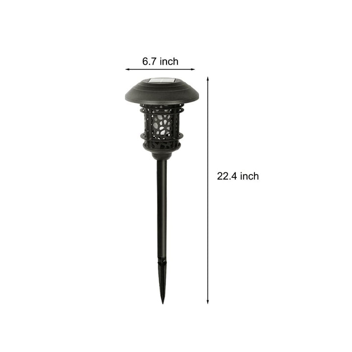 Durable Solar Lawn Lamp with Artistic Hollow Design, Waterproof Die-Cast Aluminum, Intelligent Light Control, Easy Installation for Pathways and Gardens-ErisView-6