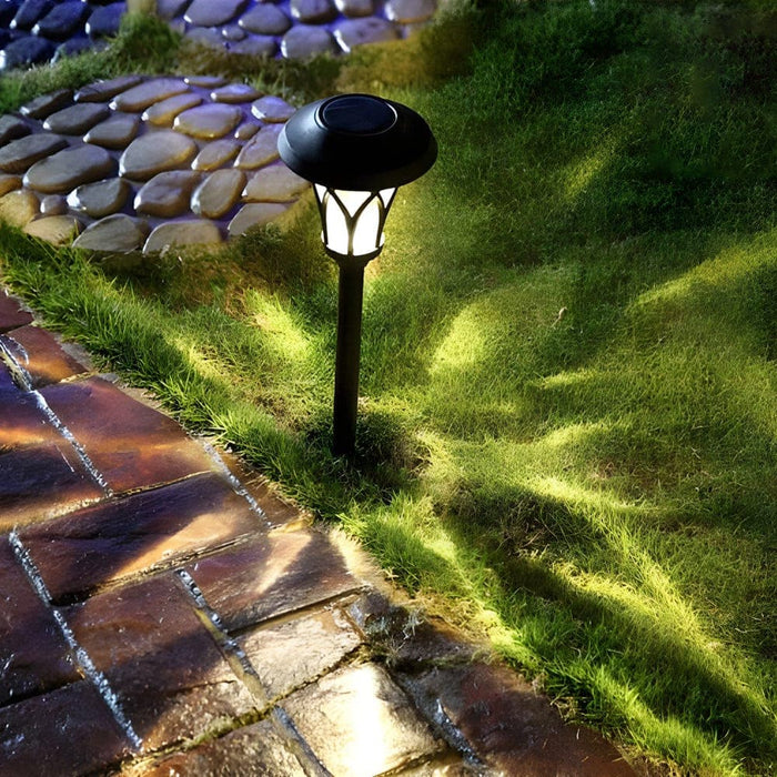 Durable Solar Pathway Lights, Waterproof, Rust-Proof Metal & Glass, Auto-Charging for Night Illumination, Perfect for Gardens & Patios-ErisView-2