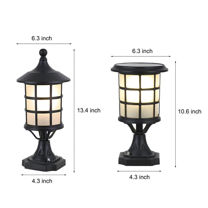 Durable Solar Post Cap Lights with Remote Control, Energy-Saving, Rustproof Aluminum & Glass for Outdoor Garden Lighting, Auto On/Off-ErisView-7