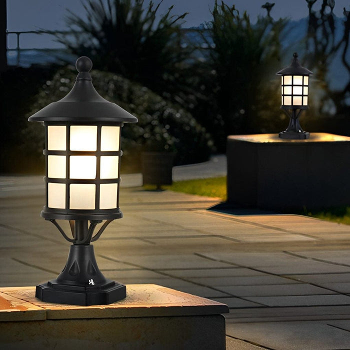 Durable Solar Post Cap Lights with Remote Control, Energy-Saving, Rustproof Aluminum & Glass for Outdoor Garden Lighting, Auto On/Off-ErisView-1