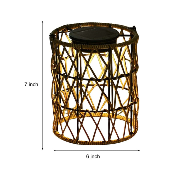 Durable Solar-Powered Rattan Outdoor Garden Light, Elegant, Weather-Resistant, and Energy-Saving Decoration for Yard and Home-ErisView-9