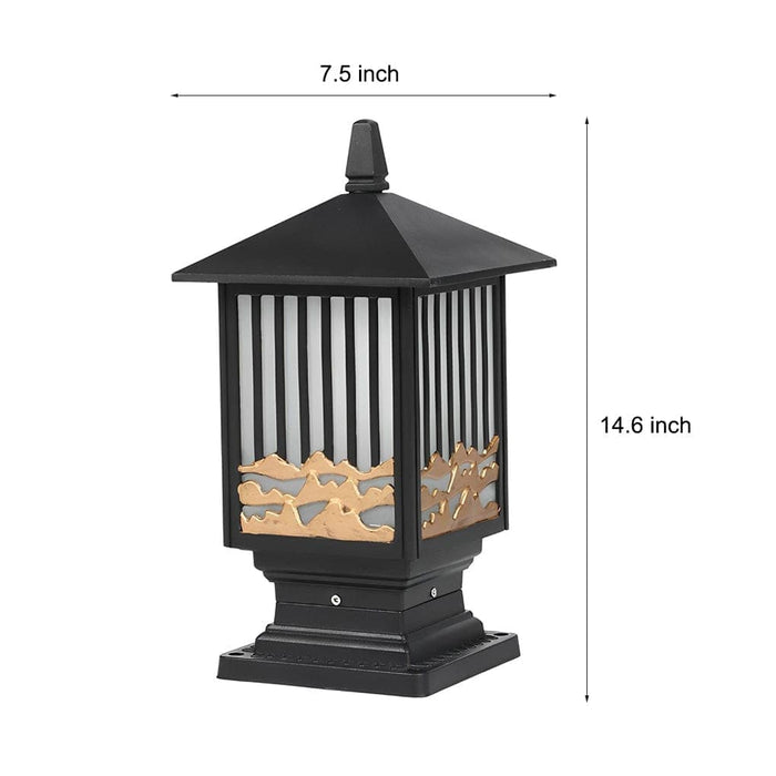 Durable Solar and Wired Fence Post Lights with Remote Control, Energy-Saving, Rustproof Aluminum, High Transmittance Frosted Glass for Outdoor Use-ErisView-6