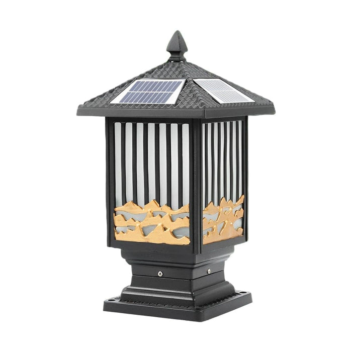 Durable Solar and Wired Fence Post Lights with Remote Control, Energy-Saving, Rustproof Aluminum, High Transmittance Frosted Glass for Outdoor Use-ErisView-8