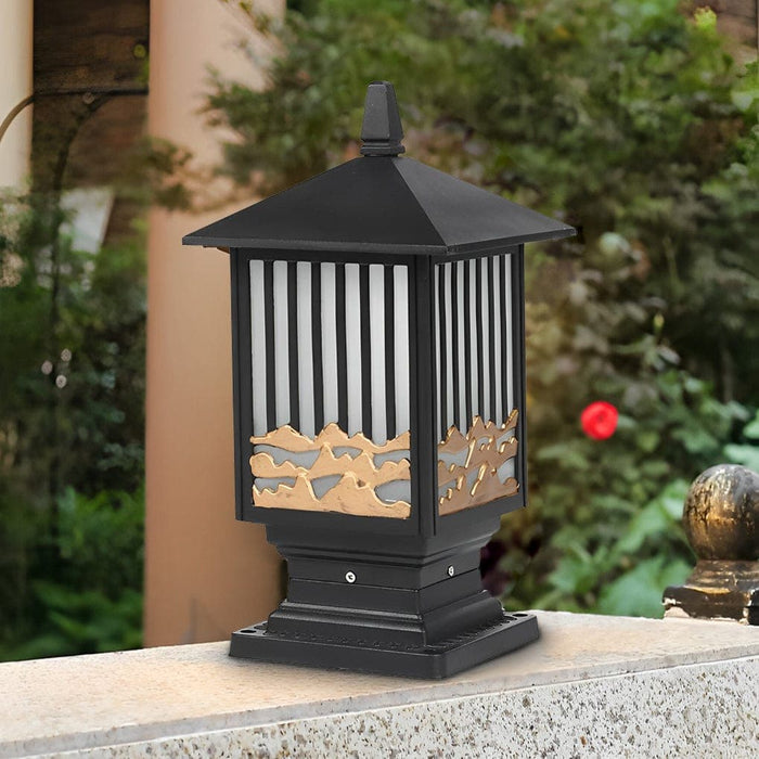 Durable Solar and Wired Fence Post Lights with Remote Control, Energy-Saving, Rustproof Aluminum, High Transmittance Frosted Glass for Outdoor Use-ErisView-1