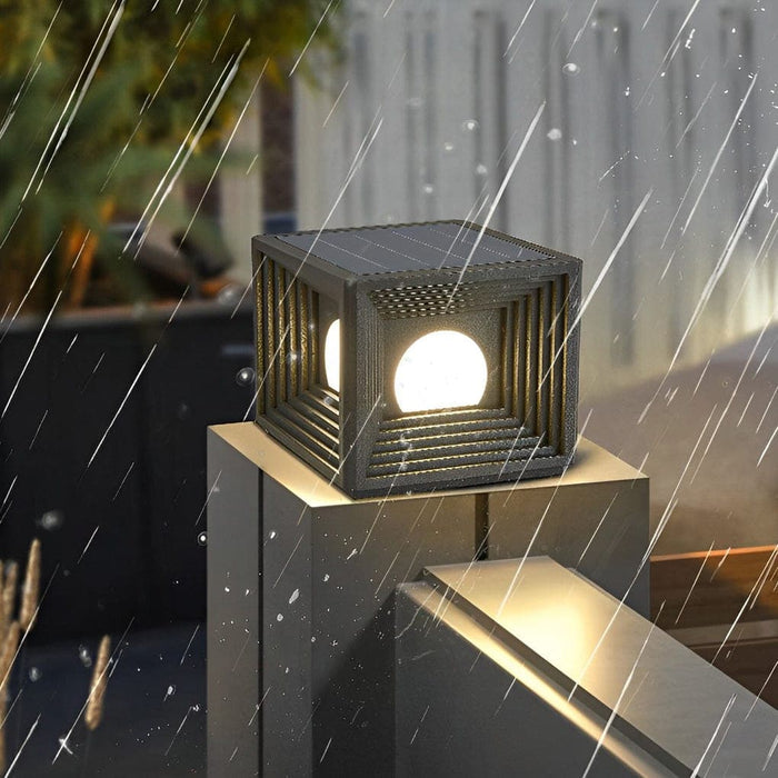 Durable Stainless Steel & Acrylic Solar Deck Post Lights with LED, Waterproof, Auto-Charging, No Wiring Needed, Perfect for Garden & Outdoor Pillars-ErisView-3