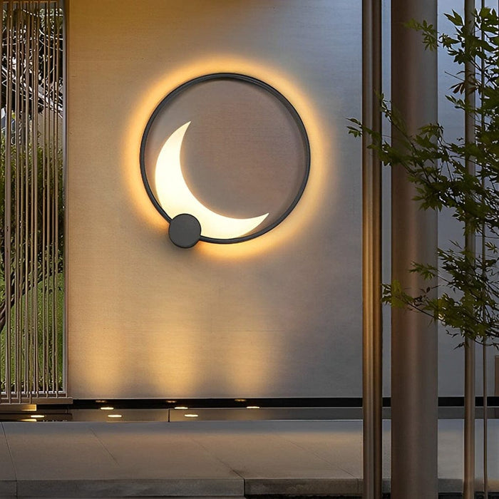 Durable Stainless Steel Moon Shape LED Wall Lamp, Rust-Resistant, Energy-Saving, Warm Light for Outdoor Use, Long-Lasting and Stylish Design-ErisView-13