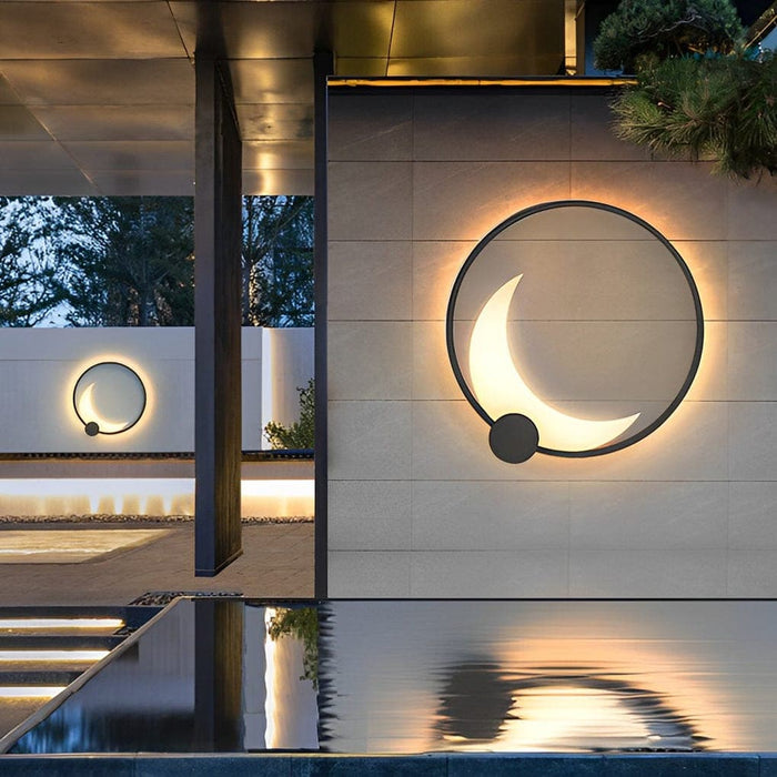 Durable Stainless Steel Moon Shape LED Wall Lamp, Rust-Resistant, Energy-Saving, Warm Light for Outdoor Use, Long-Lasting and Stylish Design-ErisView-15