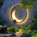 Durable Stainless Steel Moon Shape LED Wall Lamp, Rust-Resistant, Energy-Saving, Warm Light for Outdoor Use, Long-Lasting and Stylish Design-ErisView-3