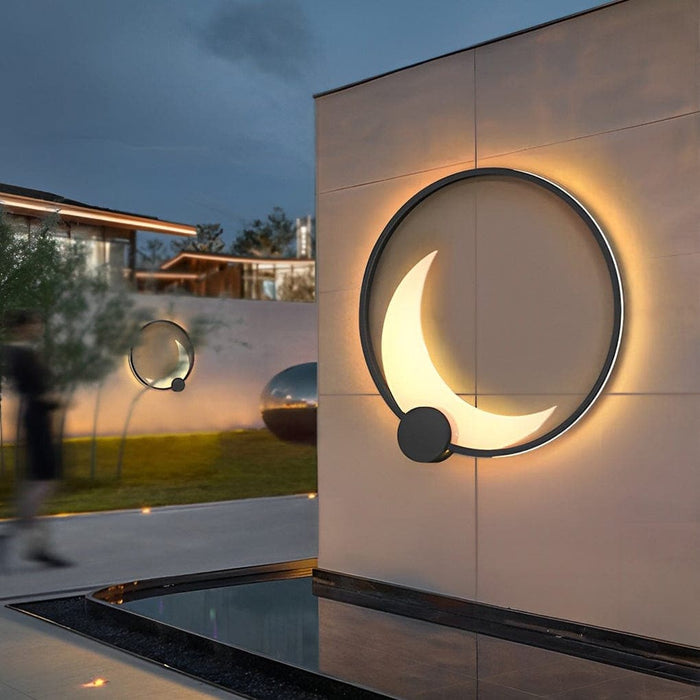 Durable Stainless Steel Moon Shape LED Wall Lamp, Rust-Resistant, Energy-Saving, Warm Light for Outdoor Use, Long-Lasting and Stylish Design-ErisView-8