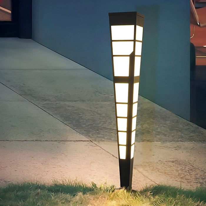 Durable Stainless Steel Outdoor Pathway Light with Imitation Marble Lampshade, Waterproof, Rustproof, Ideal for Patios, Gardens, and Courtyards-ErisView-11