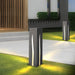 Durable Stainless Steel Outdoor Post Light with Glass Lampshade, Rust Proof, Waterproof, Ideal for Walkways, Driveways, and Gardens-ErisView-3