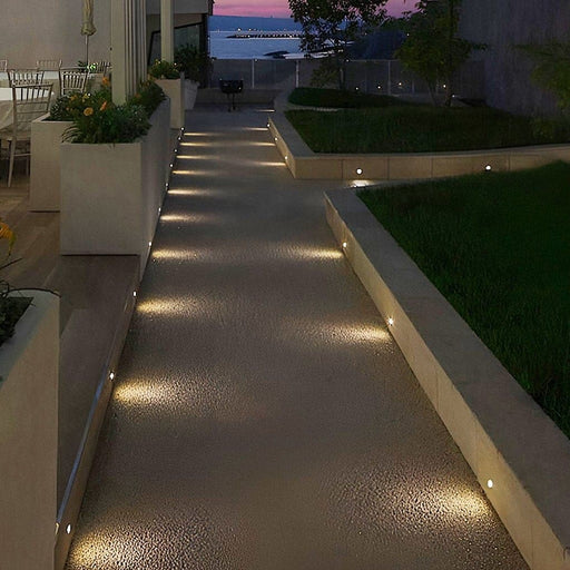 Durable Stainless Steel Outdoor Step Light, Waterproof, Easy Installation, Ideal for Pathways, Gardens, Courtyards, and Decks-ErisView-1