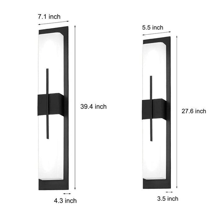 Durable Stainless Steel Outdoor Wall Light with High Brightness LED, Waterproof Design, and Easy-to-Clean Acrylic Lampshade for Bright, Non-Dazzling Light-ErisView-11