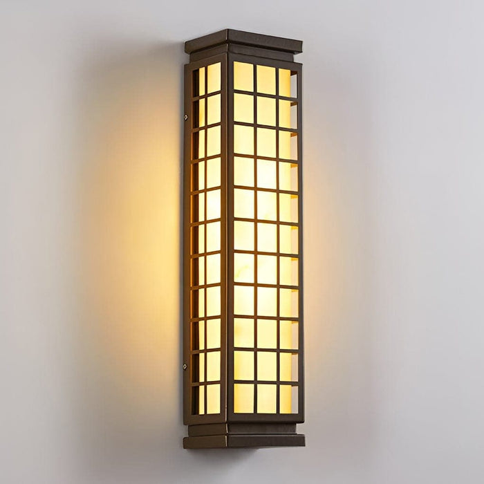 Durable Stainless Steel Outdoor Wall Light with Imitation Marble Lampshade, Easy Installation, Weather-Resistant, Ideal for Porch and Patio Lighting-ErisView-7