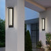 Durable Stainless Steel Outdoor Wall Lights with High Transmittance Acrylic Shade, Available in Hardwired and Solar-Powered Options, 20" and 26" Heights-ErisView-4