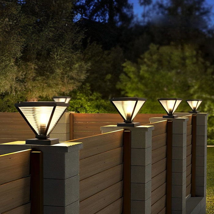 Durable Stainless Steel Solar Outdoor Deck and Fence Post Lights with High Efficiency LED and Solar Panels for Long-lasting Illumination-ErisView-2