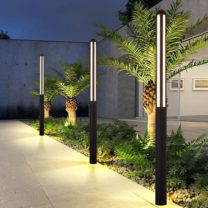 Durable Waterproof Aluminum Garden Lamp Post with Energy-Efficient LED Light and High Transmittance Shade for Villas, Gardens, and Lawns-ErisView-3