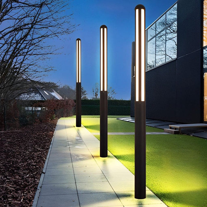 Durable Waterproof Aluminum Garden Lamp Post with Energy-Efficient LED Light and High Transmittance Shade for Villas, Gardens, and Lawns-ErisView-6