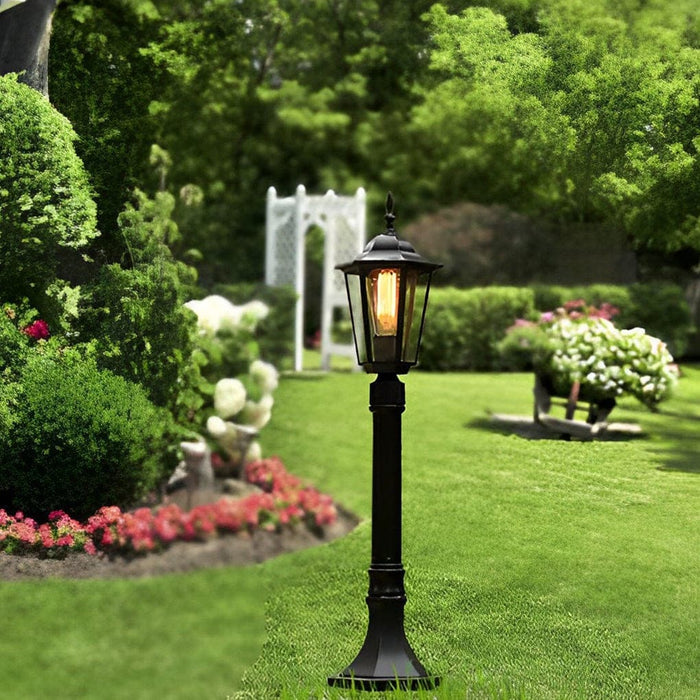 Durable Waterproof Outdoor Pathway Light with High Transmittance Glass Lampshade for Patios, Lawns, and Gardens, Easy to Install and Rustproof-ErisView-6