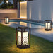 Durable Waterproof Outdoor Pathway Lights, Choose Solar or Wired Options, Perfect for Gardens, Parks, Pools, and Courtyards with Retro Design-ErisView-4