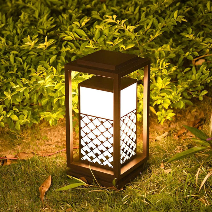 Durable Waterproof Outdoor Pathway Lights, Choose Solar or Wired Options, Perfect for Gardens, Parks, Pools, and Courtyards with Retro Design-ErisView-11