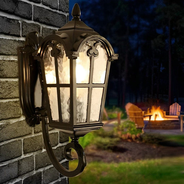 Durable Waterproof Outdoor Wall Light with Tempered Glass Lampshade, Die-Cast Aluminum, Easy Installation, Stainless Steel Accessories-ErisView-10