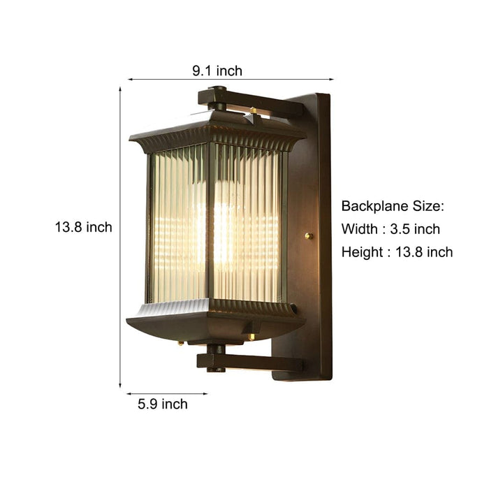 Durable Waterproof Outdoor Wall Lights for Balconies, Gardens, and More, Die-Cast Aluminum & Glass Exterior Sconces for Warm Atmosphere-ErisView-6