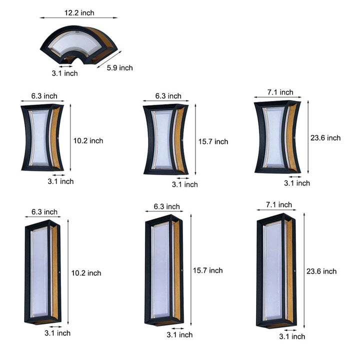 Durable Waterproof Outdoor Wall Sconce, Aluminum & PC Lampshade, Rustproof, Ideal for Various Scenes, Low Maintenance, High Reliability-ErisView-6