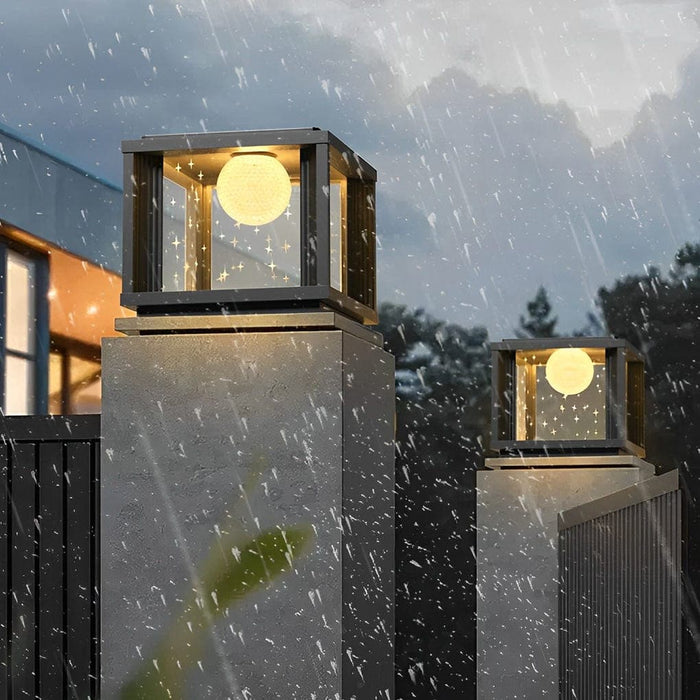 Durable Waterproof Solar Fence Post Lights with Quick-Charging Panels for Cozy Outdoor Ambiance, Automatic Day/Night Function-ErisView-4