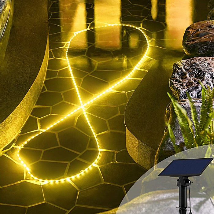 Durable and Flexible Solar LED Light Strip, IP68 Waterproof, DIY Shapes, Perfect for Outdoor Decorations, Parties, Holidays, and Special Events-ErisView-13