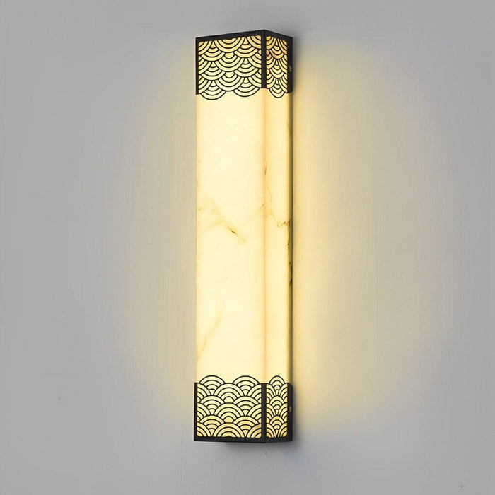 Durable and Stylish Rectangular Resin Wall Sconce for Outdoor Lighting, Weatherproof Exterior Light for Garage, Garden, Courtyard, and More-ErisView-7