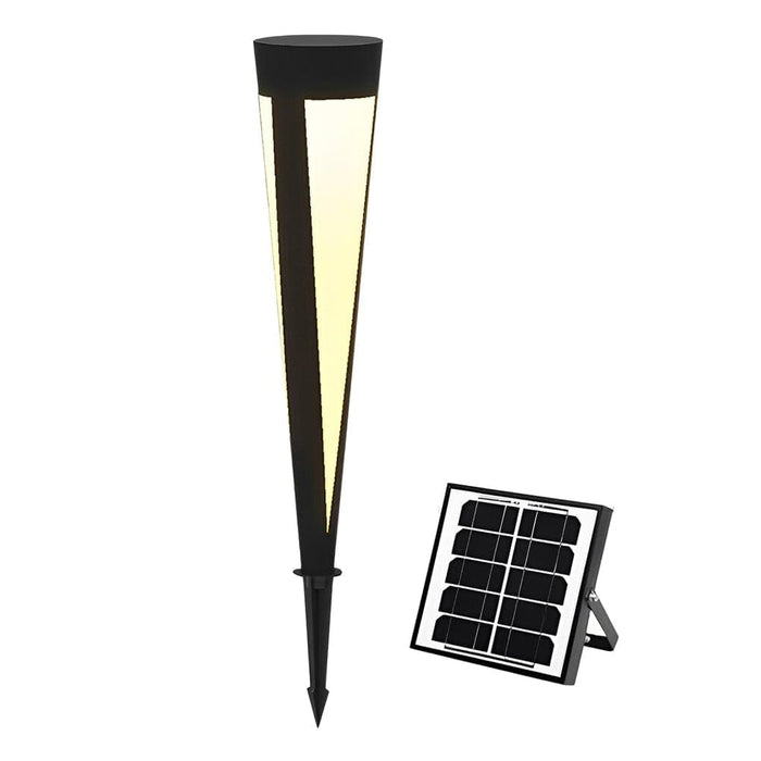 Elegant Aluminum and Acrylic Outdoor Solar Pathway Light with High-Efficiency LED and Weather-Resistant Design for Warm Garden Illumination-ErisView-13