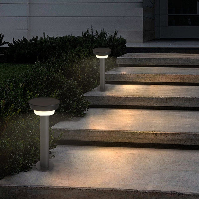 Elegant Black Aluminum Outdoor Path Light with IP65 Waterproof Rating, Two Installation Options, and Solar Charging Capability-ErisView-4