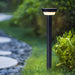 Elegant Black Aluminum Outdoor Path Light with IP65 Waterproof Rating, Two Installation Options, and Solar Charging Capability-ErisView-1