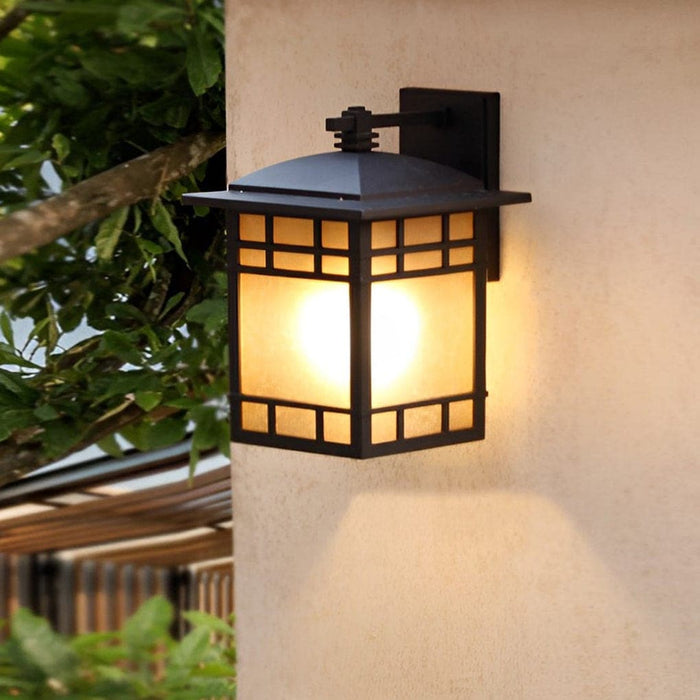 Elegant Black Industrial Outdoor Wall Light, Waterproof, Rustproof, E27 Bulb Base, Perfect for Porch, Balcony, Garden, and Hallway Decor-ErisView-4