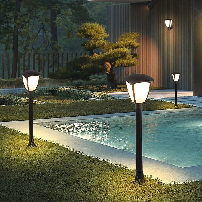 Elegant Black Outdoor Pathway Light Pole with IP54 Waterproof Iron and PC Material for Bright, Weather-Resistant Home Lighting-ErisView-2