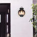 Elegant Black Outdoor Wall Lamp with Raindrop Glass Shade, E27 Base, Includes 6W LED Edison Bulb, Warm White Light for Modern and Traditional Décor-ErisView-4