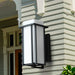 Elegant Black Outdoor Wall Light with Milky White Glass Shade, Waterproof, Rustproof, and Dust-Resistant for a Retro Vibe-ErisView-14