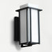 Elegant Black Outdoor Wall Light with Milky White Glass Shade, Waterproof, Rustproof, and Dust-Resistant for a Retro Vibe-ErisView-10