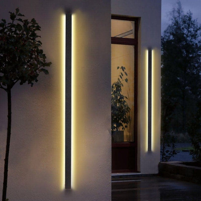 Elegant Black Wired LED Long Strip Porch Lights with Two-Way Sconce for Durable and Versatile Outdoor Landscape Lighting-ErisView-9