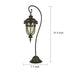 Elegant European Style Garden Lamp, Durable Aluminum with Raindrop Glass, Waterproof & Rustproof for Porch, Patio, Garden, Walkway, Lawn-ErisView-5