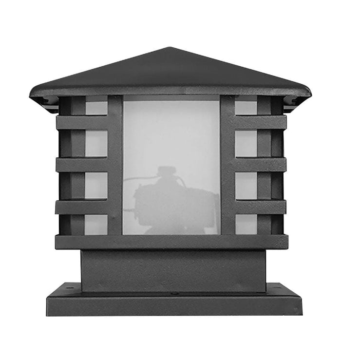 Elegant Iron Outdoor Light with High Transmittance Shade for Garden, Patio, Walkway, Porch, Stylish and Secure Pathway Lighting Solution-ErisView-16