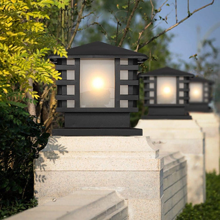 Elegant Iron Outdoor Light with High Transmittance Shade for Garden, Patio, Walkway, Porch, Stylish and Secure Pathway Lighting Solution-ErisView-5