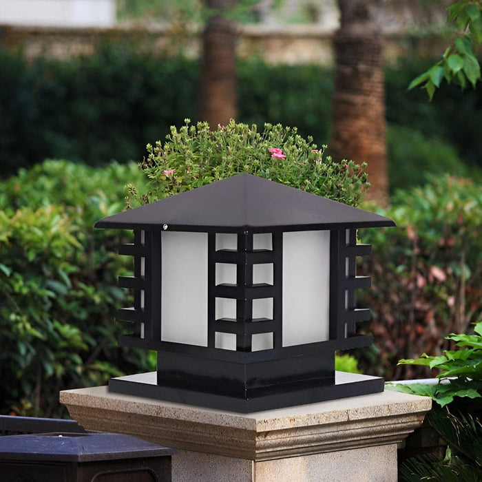 Elegant Iron Outdoor Light with High Transmittance Shade for Garden, Patio, Walkway, Porch, Stylish and Secure Pathway Lighting Solution-ErisView-24