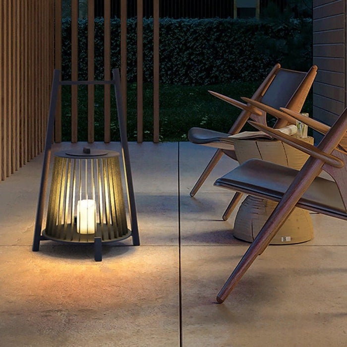 Elegant Lantern Shaped Garden Lights with Portable Handle, Weatherproof Outdoor Floor Lamps for Terrace, Courtyard, Balcony, Bright & Warm Lighting-ErisView-4