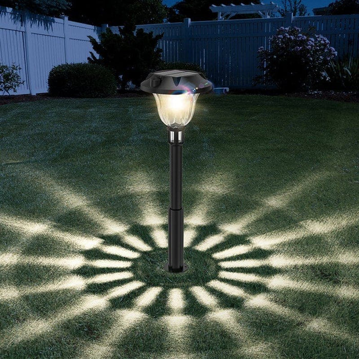 Elegant Modern Solar Pathway Lights: Waterproof Outdoor Lawn Lamps for Garden, Porch, Terrace, and Backyard with Unique Shadow Effects-ErisView-19