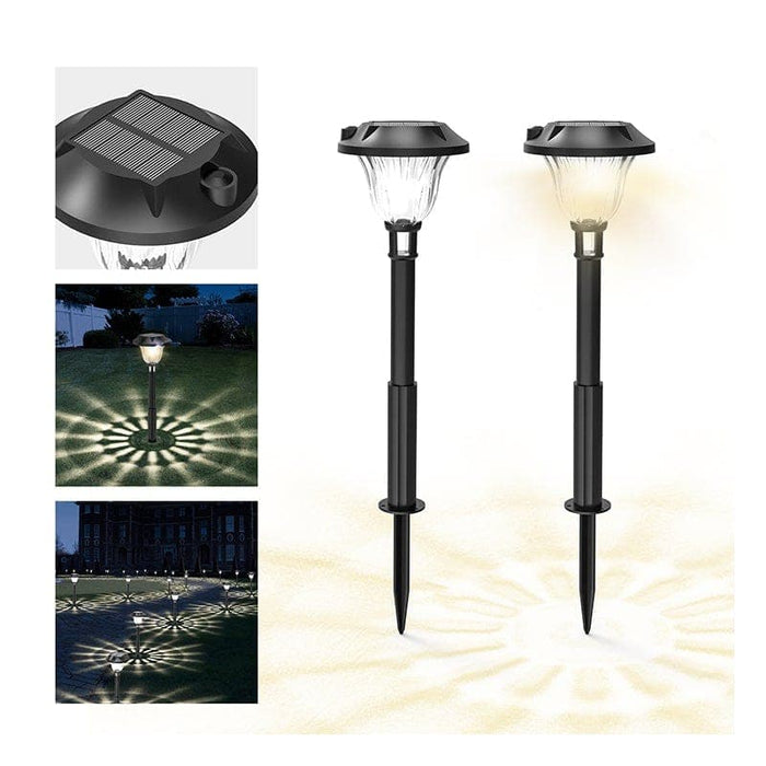 Elegant Modern Solar Pathway Lights: Waterproof Outdoor Lawn Lamps for Garden, Porch, Terrace, and Backyard with Unique Shadow Effects-ErisView-13