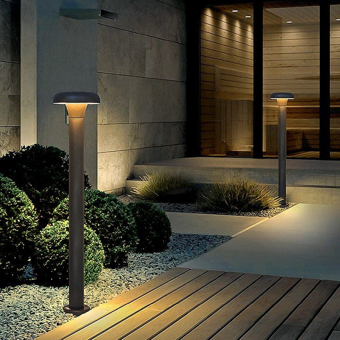 Elegant Outdoor Lamp with High-Brightness LED, Reflector, and Thickened Glass Shade for Garden Pathway, Durable, Energy-Saving, and Beautiful Design-ErisView-19