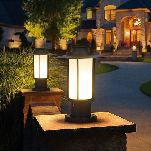 Elegant Retro Design Outdoor Path Light with Waterproof Die-Cast Aluminum Body, E27 Ceramic Lamp Head, and Easy Installation for Patios and Gardens-ErisView-1